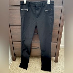 ZARA - Slim black dress pants with zipper pockets